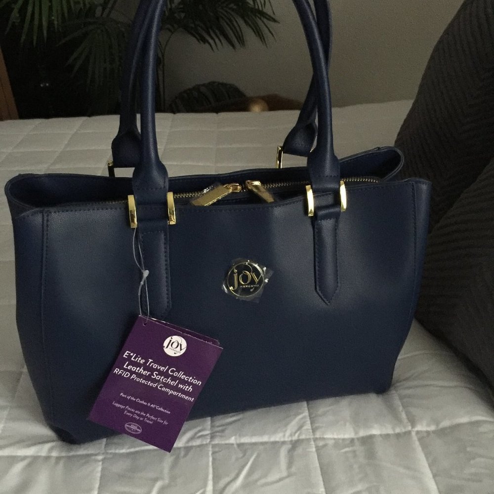 JOY E*Lite Couture Genuine Leather Satchel RFID